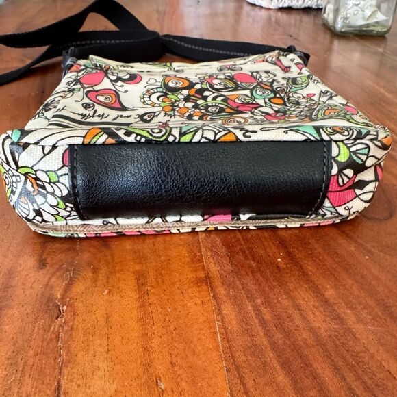 Sakroots Love Song Peace Birds Design Artist Multicolor Crossbody Bag EUC 9”x 8” - Picture 3 of 16